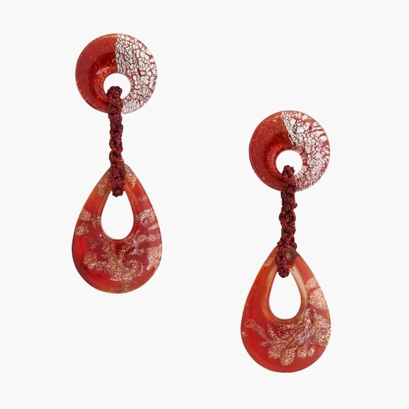 New Zara Earrings Glass limited Edition - Picture 1 of 4